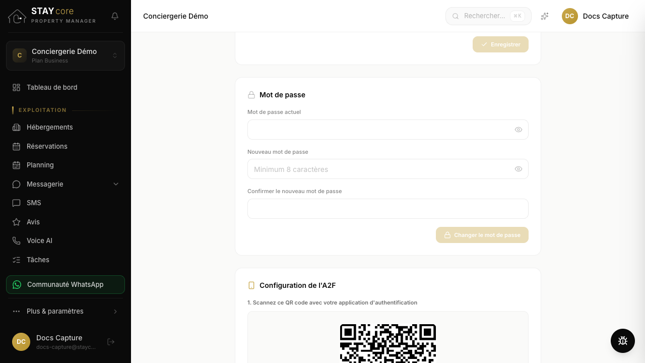 Scannez le QR code avec votre application puis confirmez avec le code à 6 chiffres